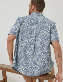 Men FatFace Shirts|Paddon Palm Print Shirt