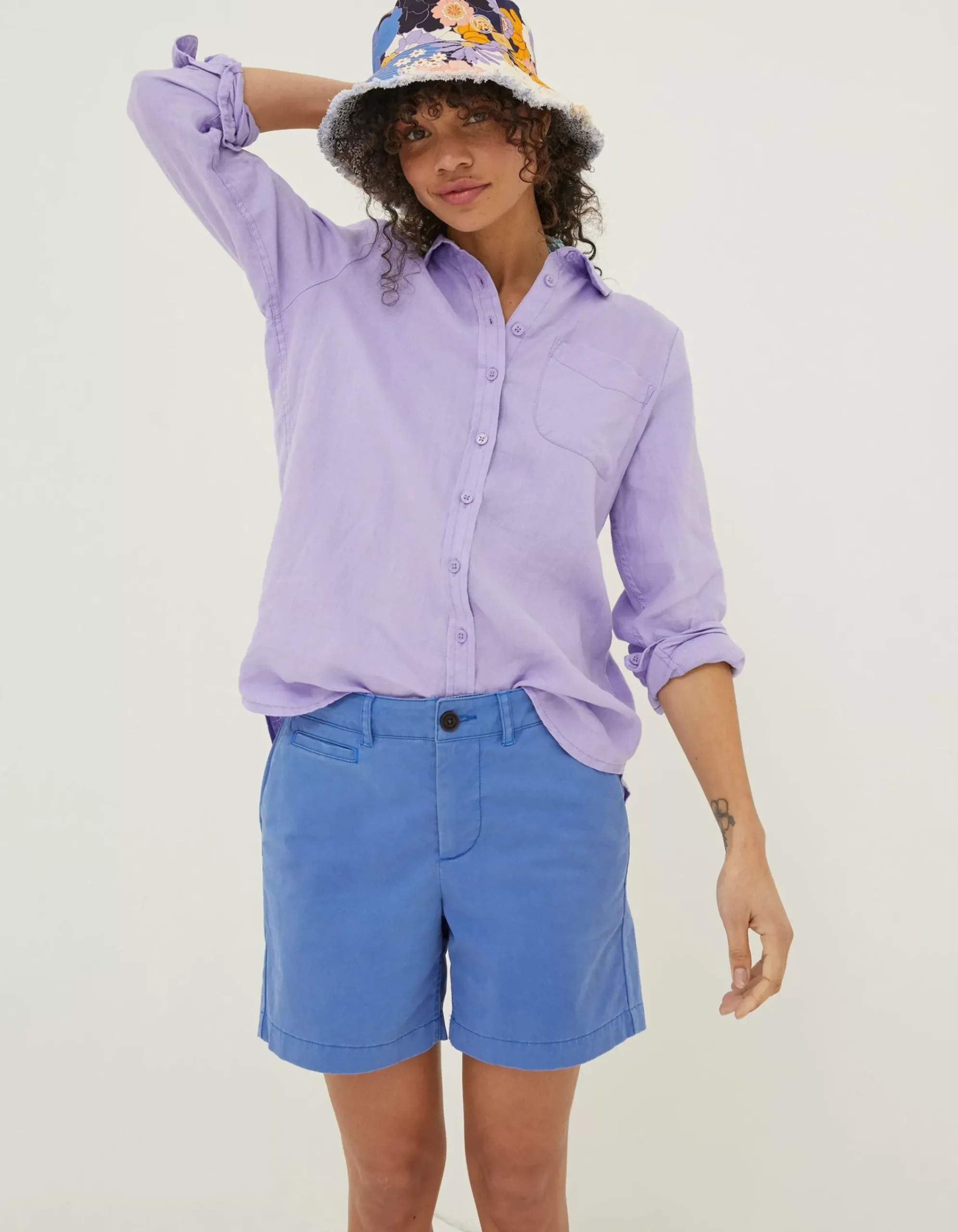 Women FatFace Shorts|Padstow Chino Shorts