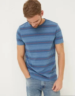 Men FatFace T-Shirts|Padstow Stripe T-Shirt