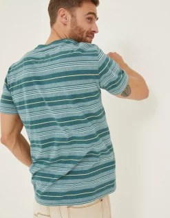 Men FatFace T-Shirts|Padstow Stripe T-Shirt