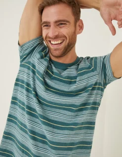 Men FatFace T-Shirts|Padstow Stripe T-Shirt
