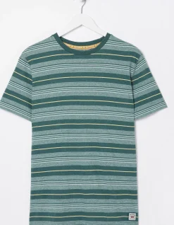Men FatFace T-Shirts|Padstow Stripe T-Shirt