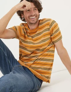 Men FatFace T-Shirts|Padstow Stripe T-Shirt
