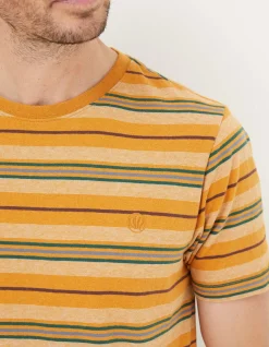 Men FatFace T-Shirts|Padstow Stripe T-Shirt
