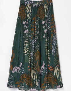Women FatFace View All|Paignton Landscape Pleated Midi Skirt
