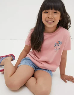 Girls FatFace Tops & T-Shirts|Palm Tree Mini Me T-Shirt
