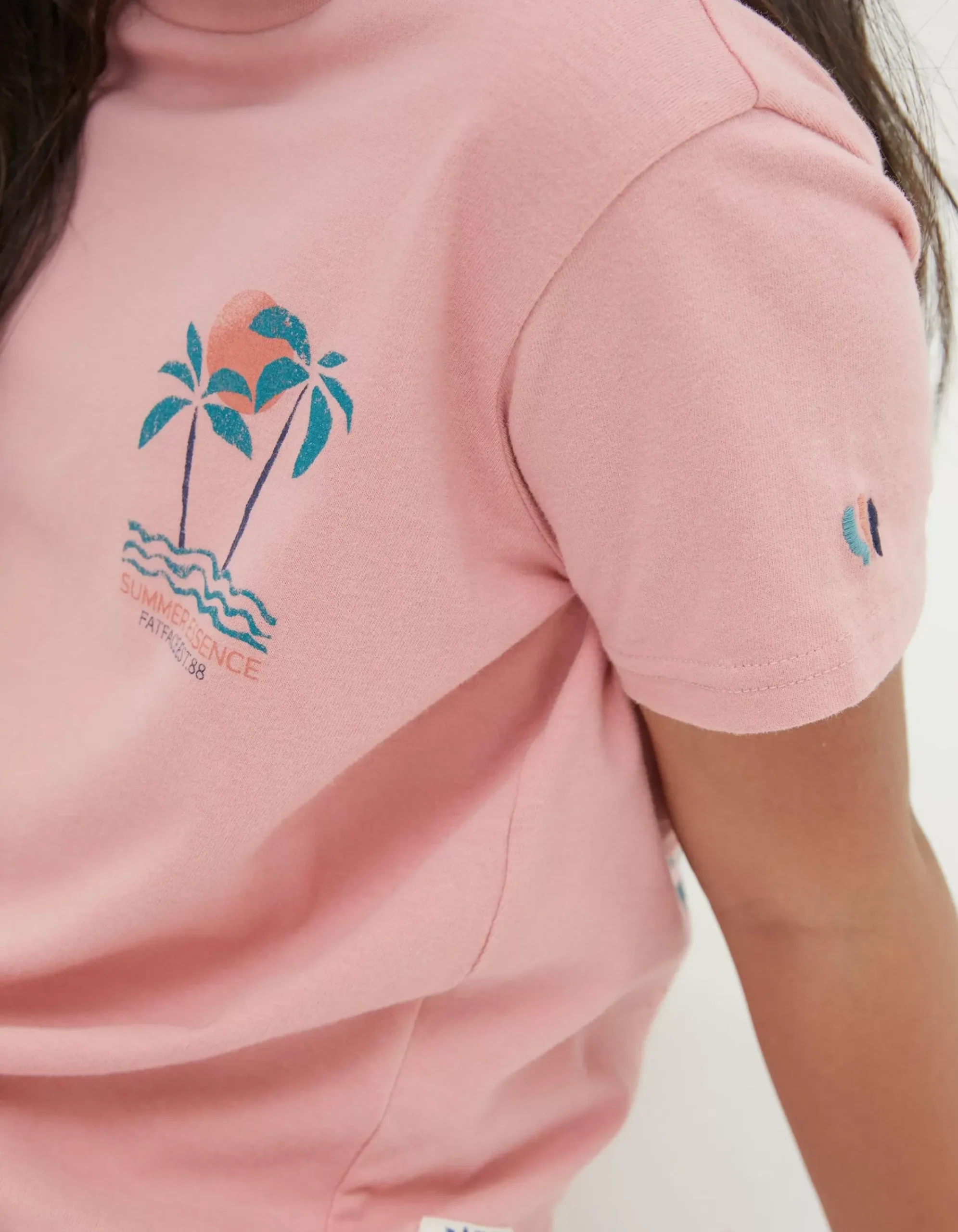 Girls FatFace Tops & T-Shirts|Palm Tree Mini Me T-Shirt