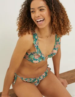 Women FatFace Beachwear & Swimwear|Paradise Frill Bikini Bottoms