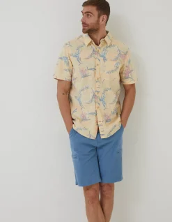 Men FatFace Shirts|Paradise Print Shirt