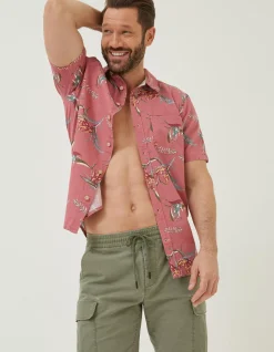 Men FatFace Shirts|Paradise Print Shirt