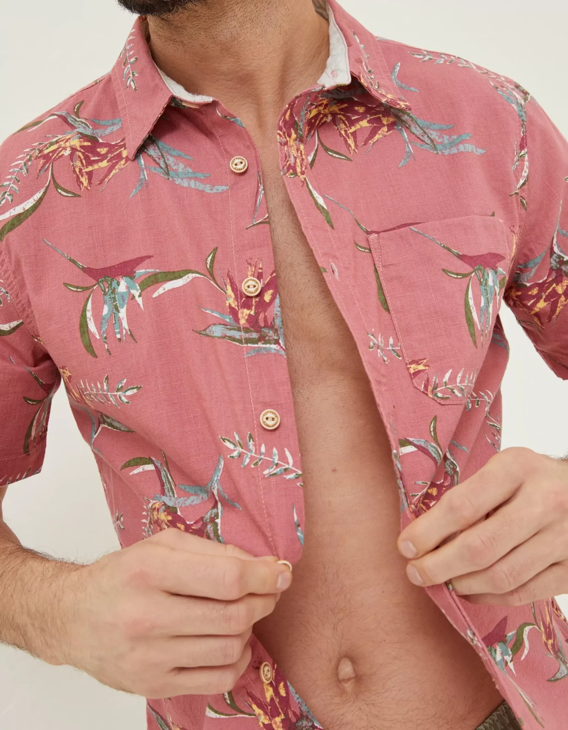 Men FatFace Shirts|Paradise Print Shirt