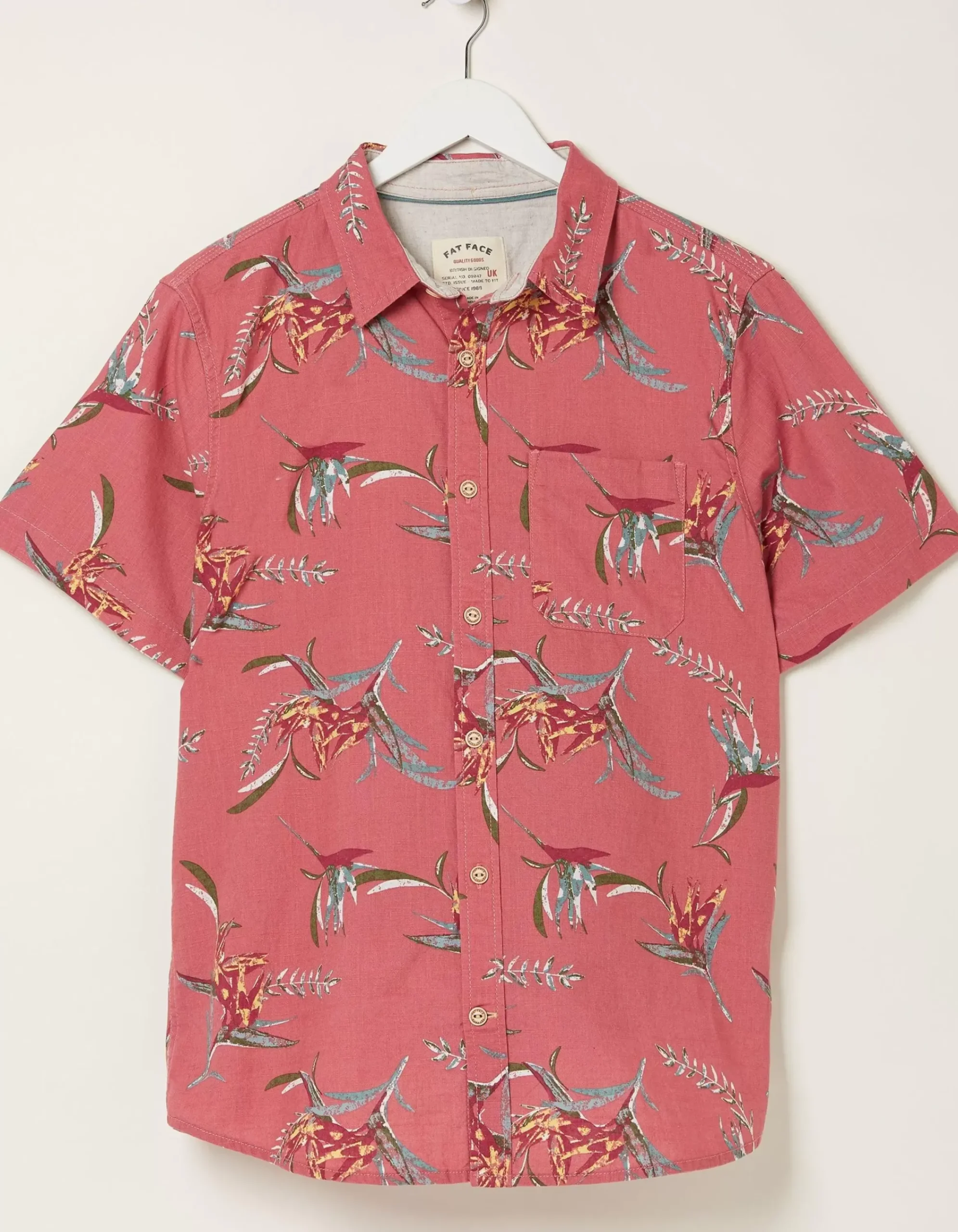 Men FatFace Shirts|Paradise Print Shirt