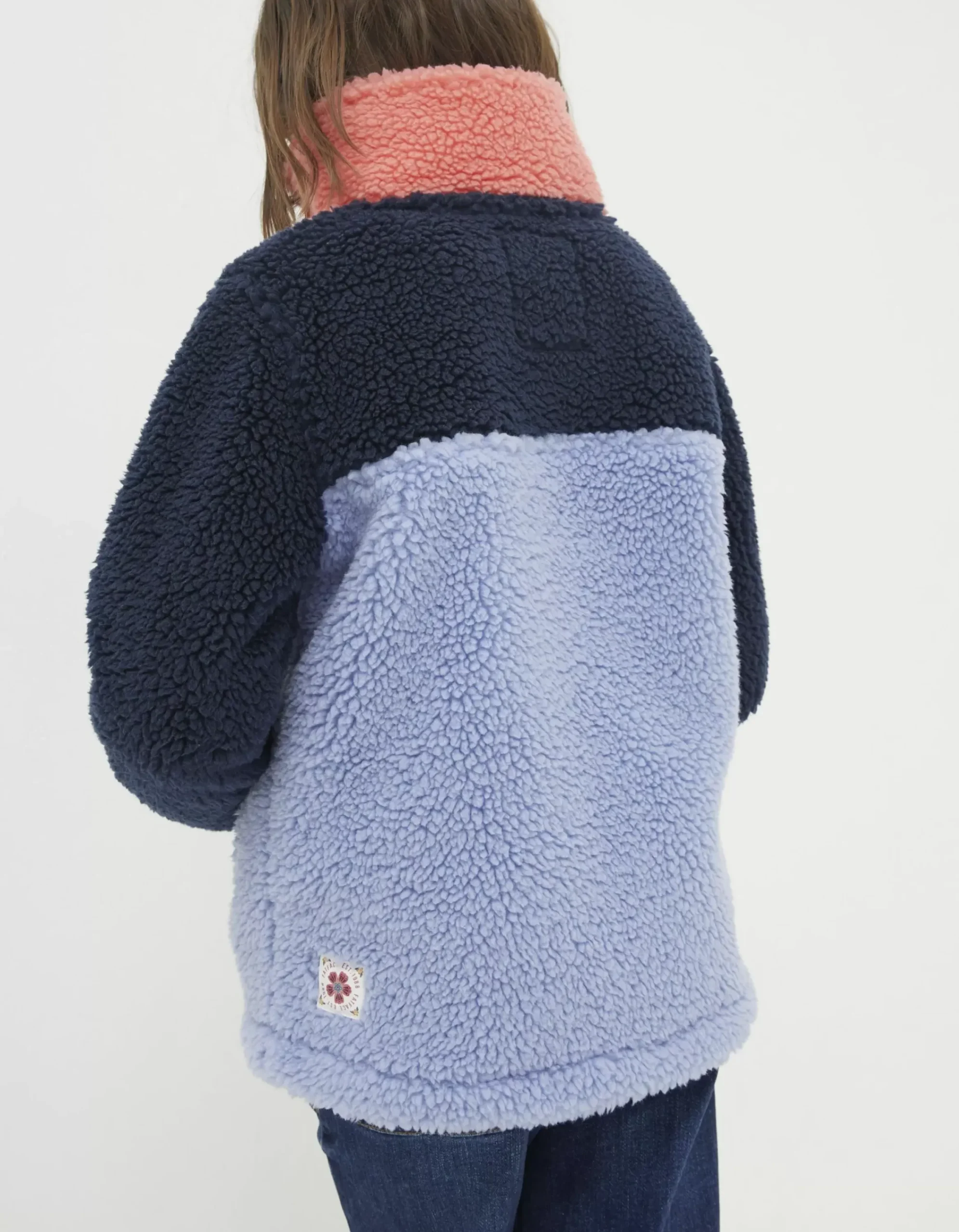 Girls FatFace View All|Parker Fleece Half Neck Sweatshirt