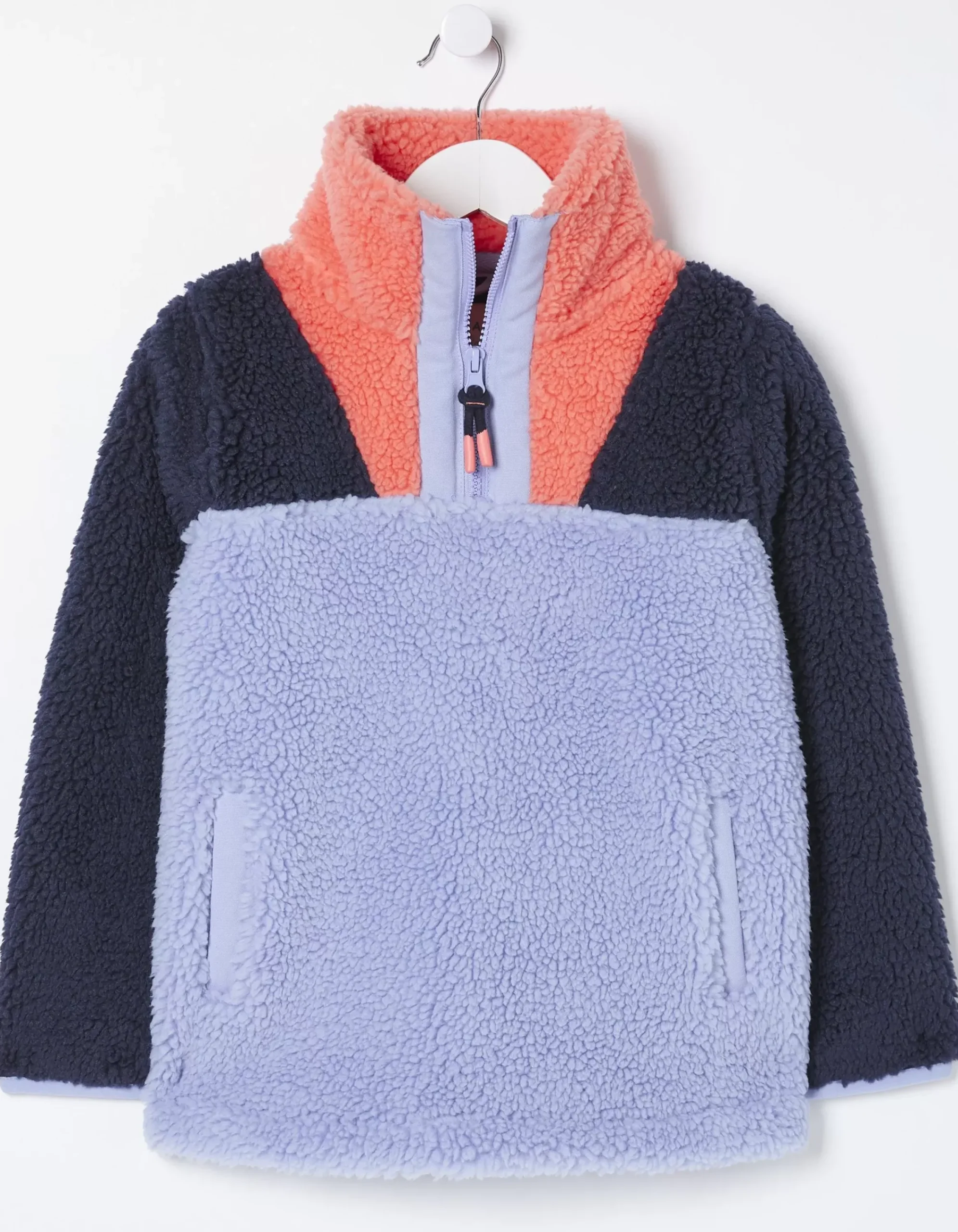 Girls FatFace View All|Parker Fleece Half Neck Sweatshirt