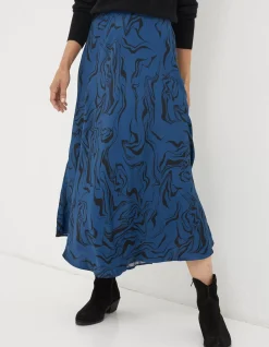 Women FatFace Skirts|Pat Marble Midi Skirt
