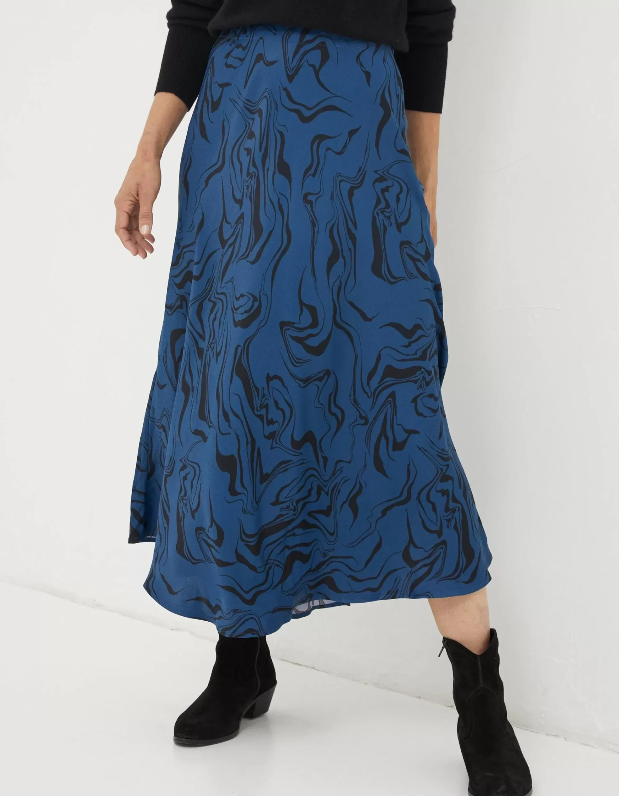 Women FatFace Skirts|Pat Marble Midi Skirt