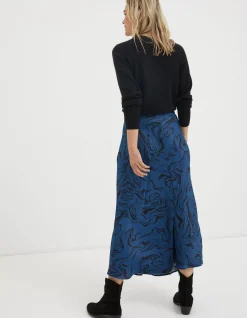 Women FatFace Skirts|Pat Marble Midi Skirt