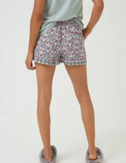 Women FatFace Nightwear & Loungewear|Patch Work Bird Shorts