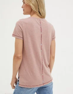 Women FatFace Tops & T-Shirts|Patchwork Paisley Graphic Tee