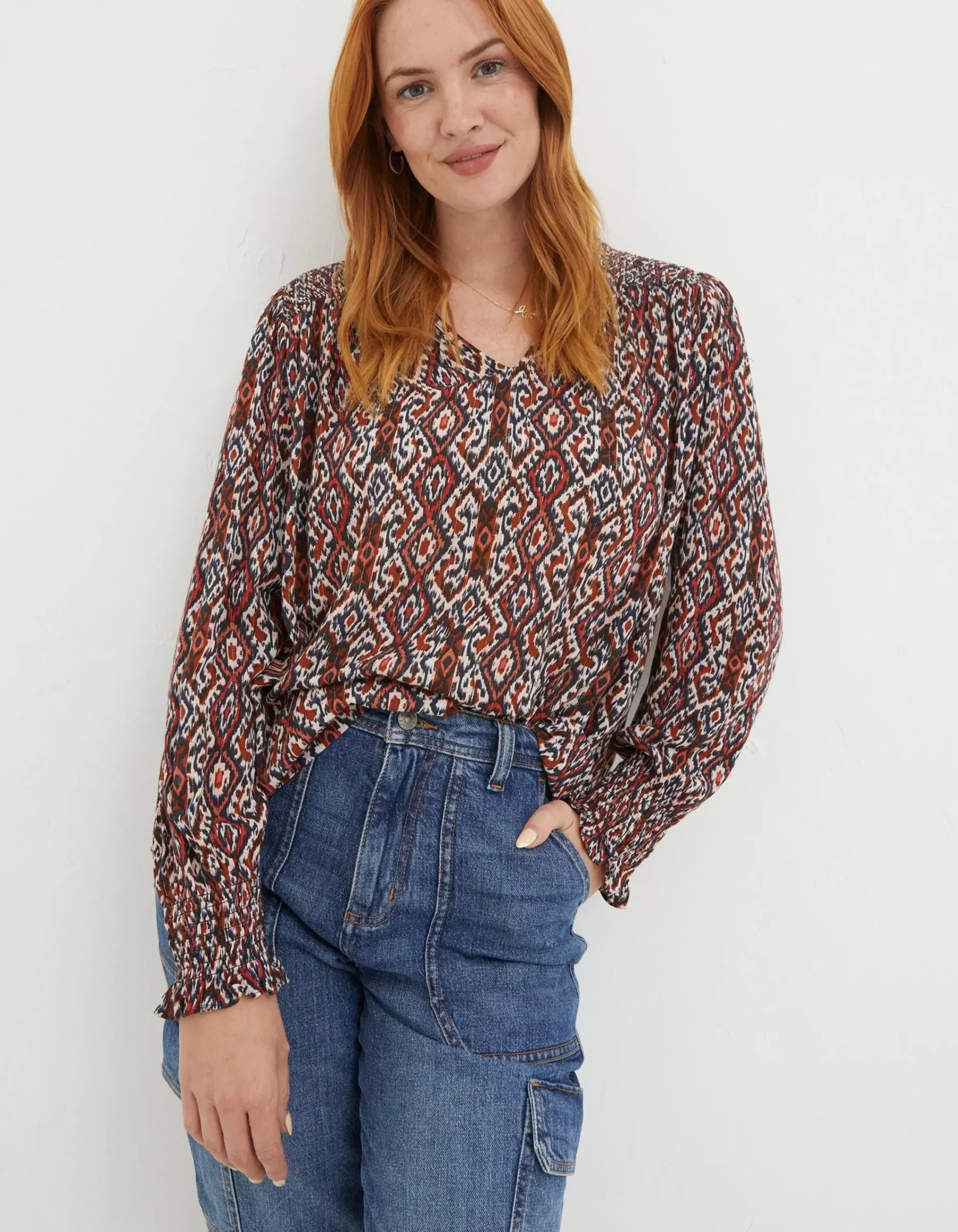 Women FatFace View All|Patsy Ikat Geo Tunic