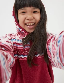 Girls FatFace View All|Patterned Microfleece Hoodie