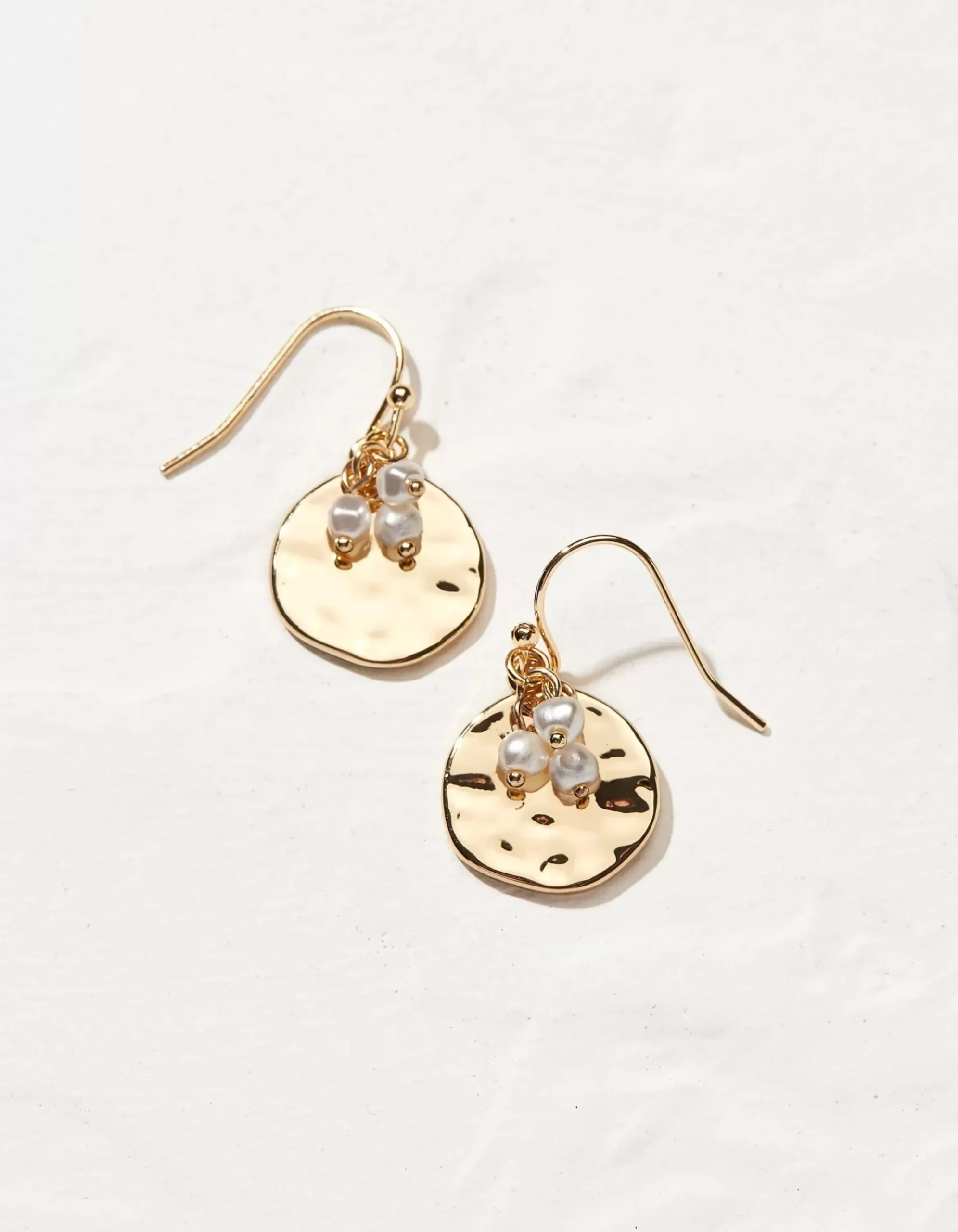 Women FatFace View All|Pearl And Disc Earrings