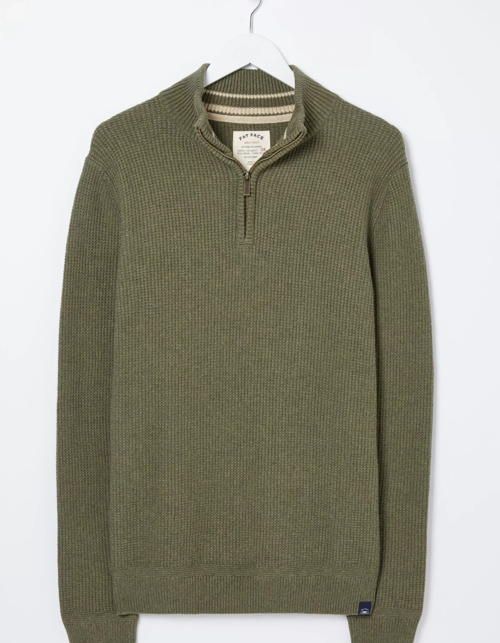 Men FatFace Knitwear|Pembrey Half Neck Jumper