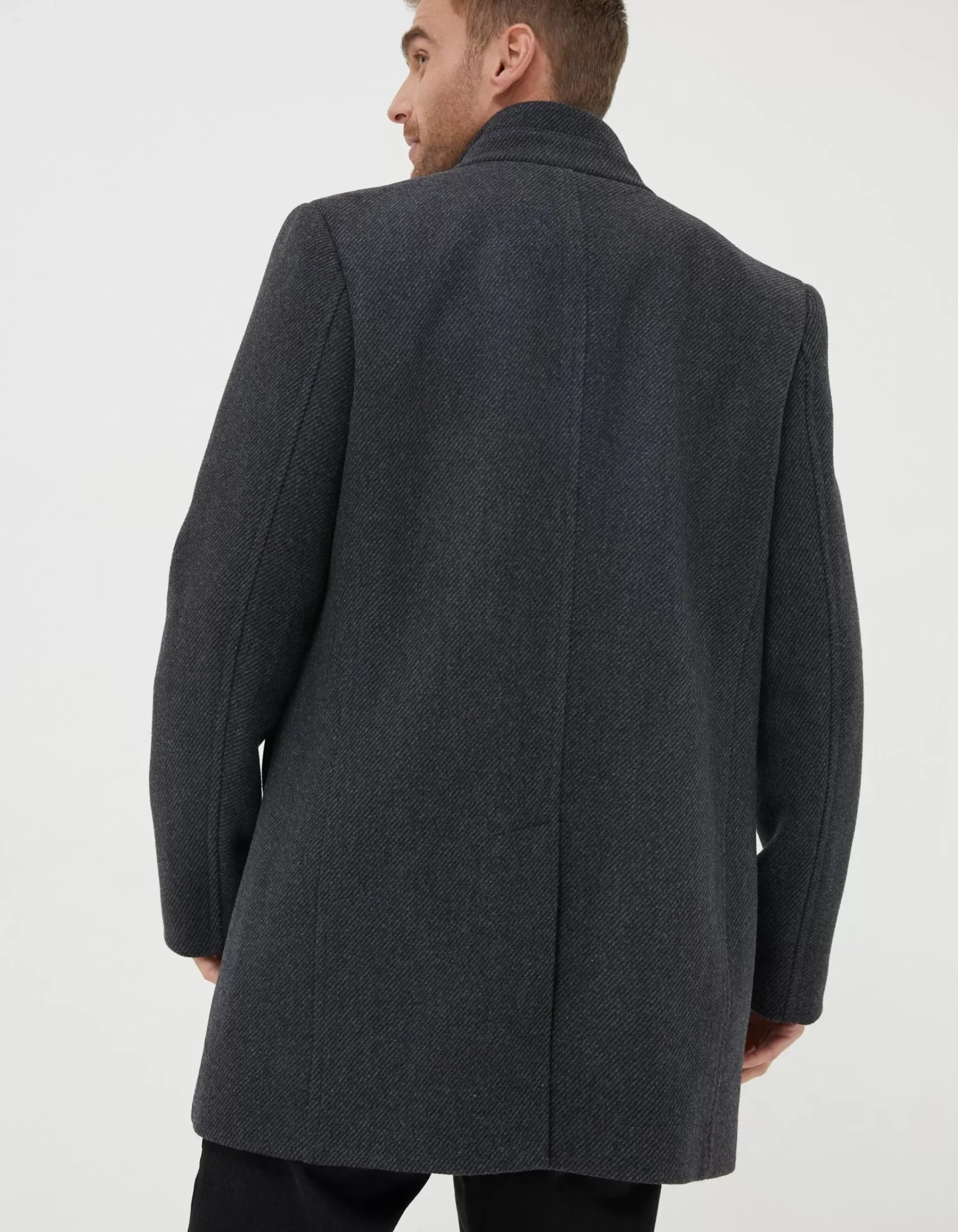 Men FatFace View All|Pendeen Wool Blend Overcoat