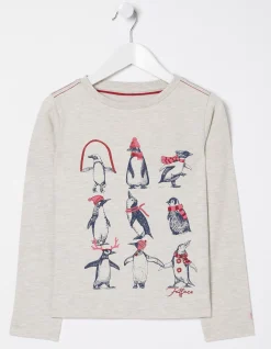 Girls FatFace View All|Penguin Graphic T-Shirt