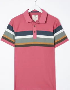 Men FatFace View All|Perranporth Chest Stripe Polo