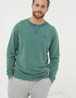 Men FatFace Sweatshirts & Hoodies|Petersfield Crew Neck Sweatshirt