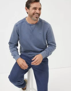 Men FatFace Sweatshirts & Hoodies|Petersfield Crew Neck Sweatshirt