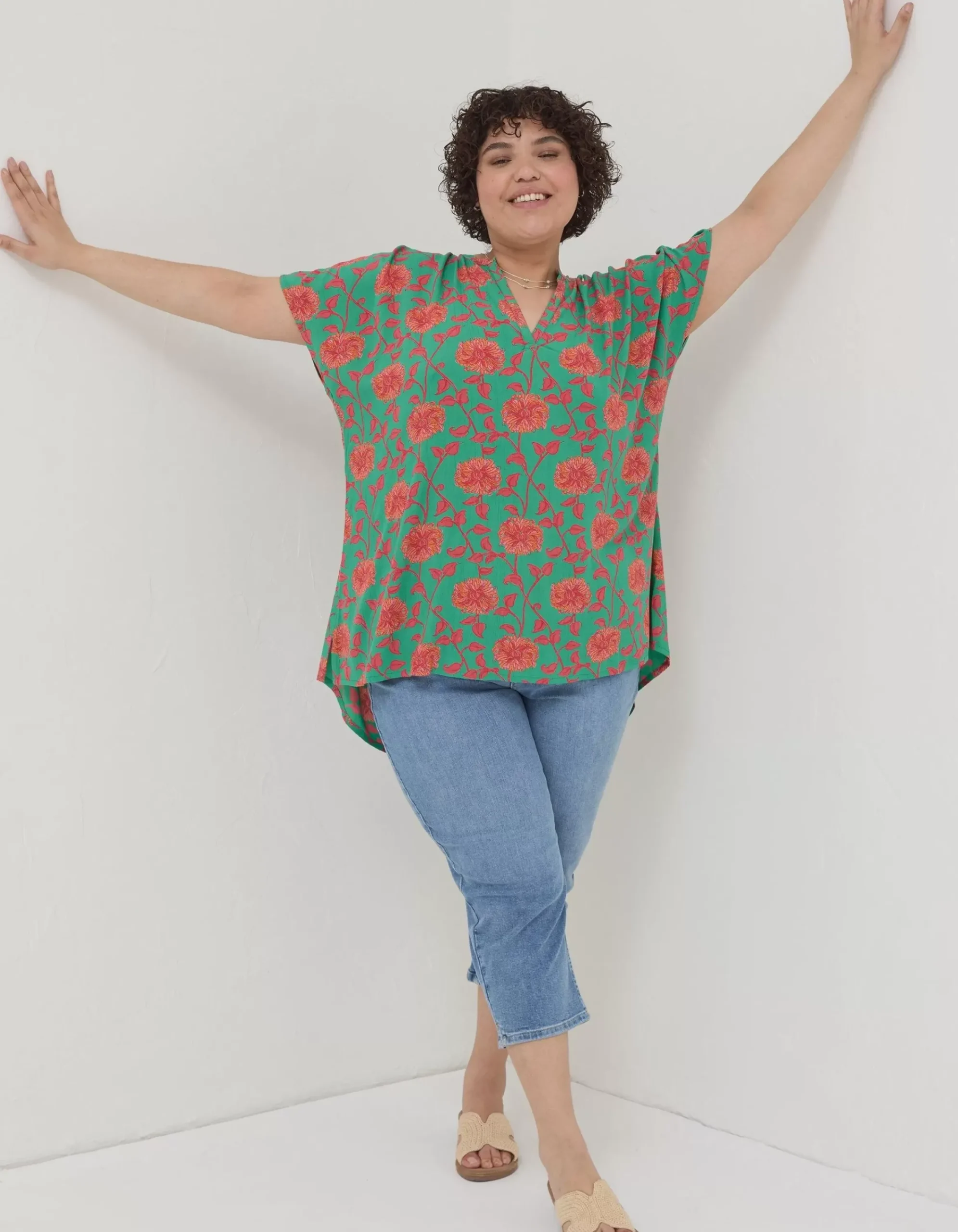 Women FatFace Shirts & Blouses|Piper Bali Blooms Tunic