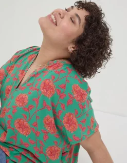 Women FatFace Shirts & Blouses|Piper Bali Blooms Tunic