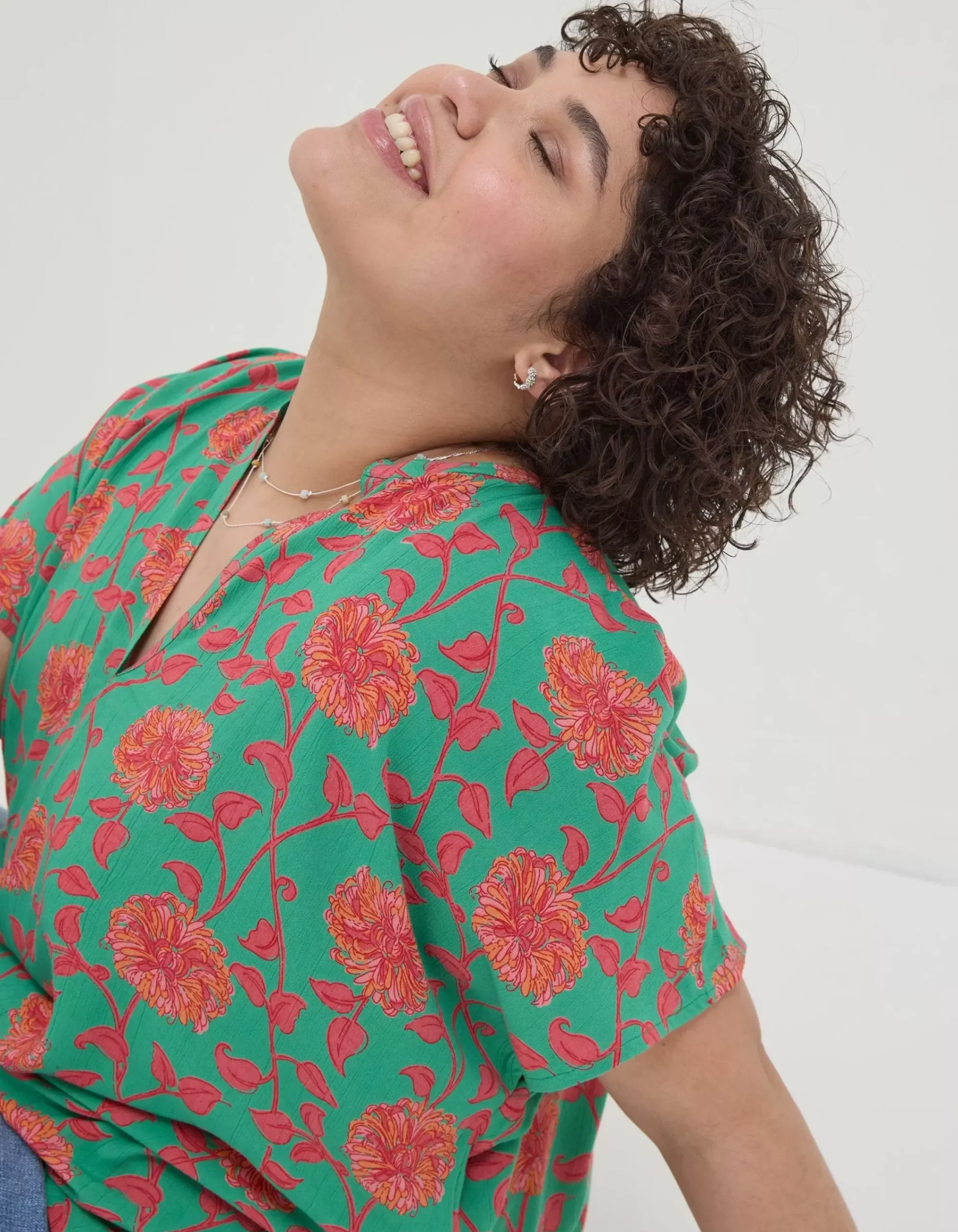 Women FatFace Shirts & Blouses|Piper Bali Blooms Tunic