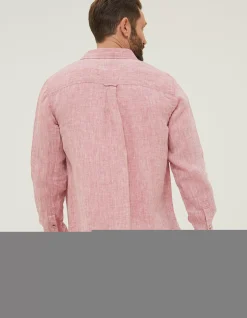 Men FatFace Shirts|Plain Linen Shirt