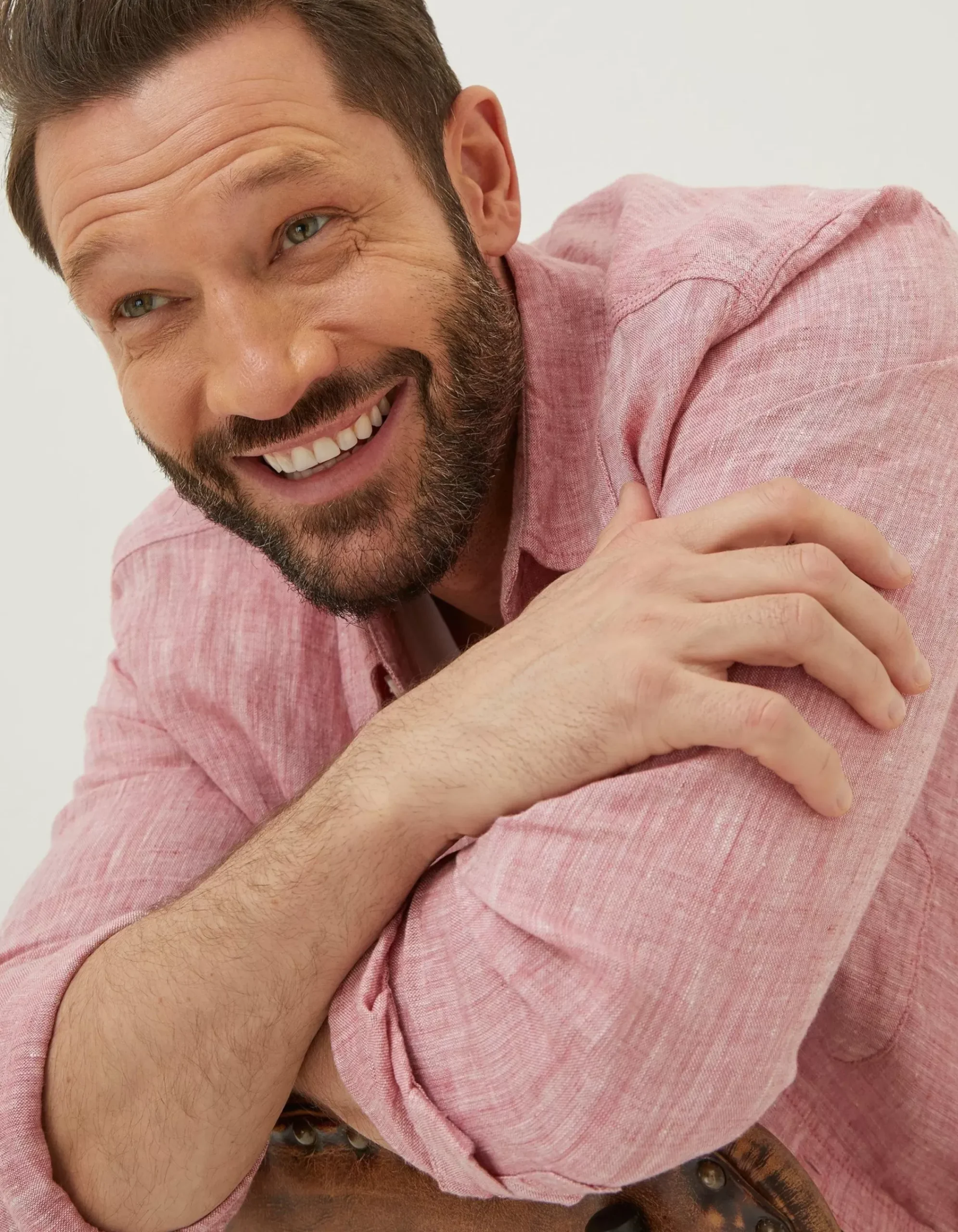 Men FatFace Shirts|Plain Linen Shirt
