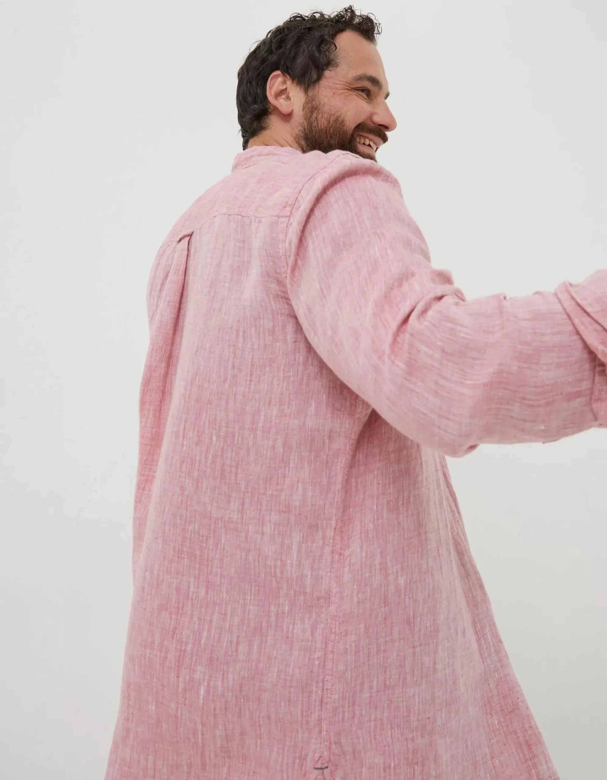 Men FatFace Shirts|Plain Linen Shirt