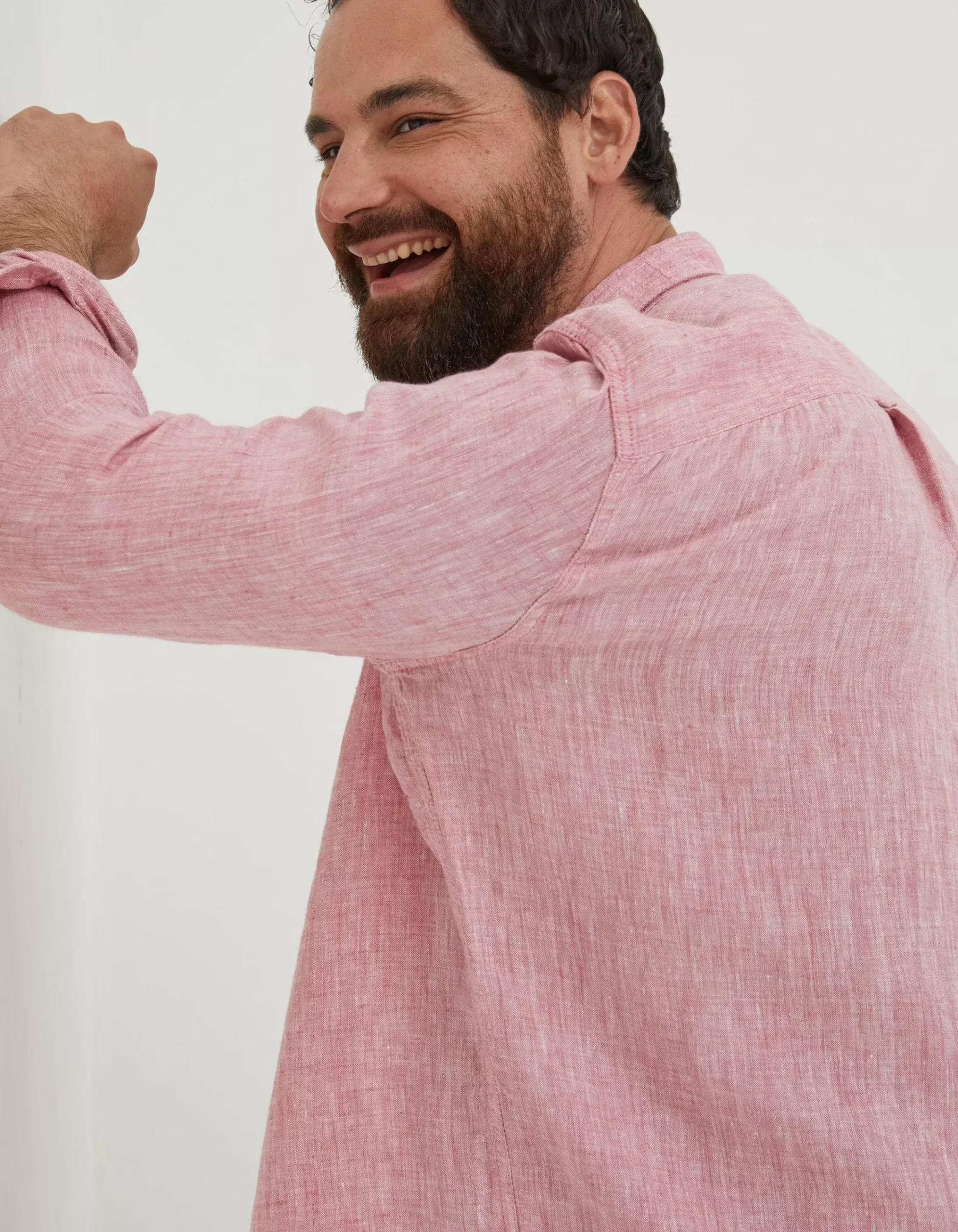 Men FatFace Shirts|Plain Linen Shirt