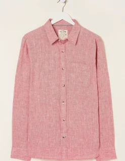 Men FatFace Shirts|Plain Linen Shirt