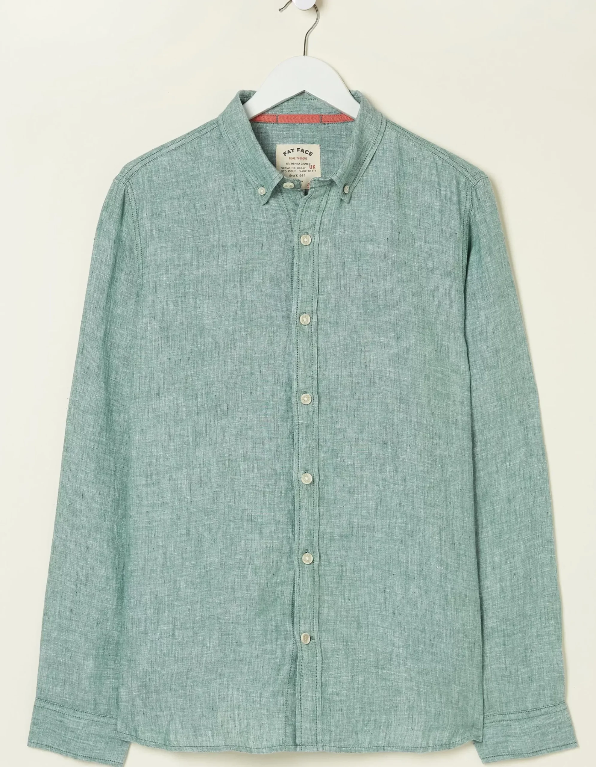 Men FatFace Shirts|Plain Linen Shirt