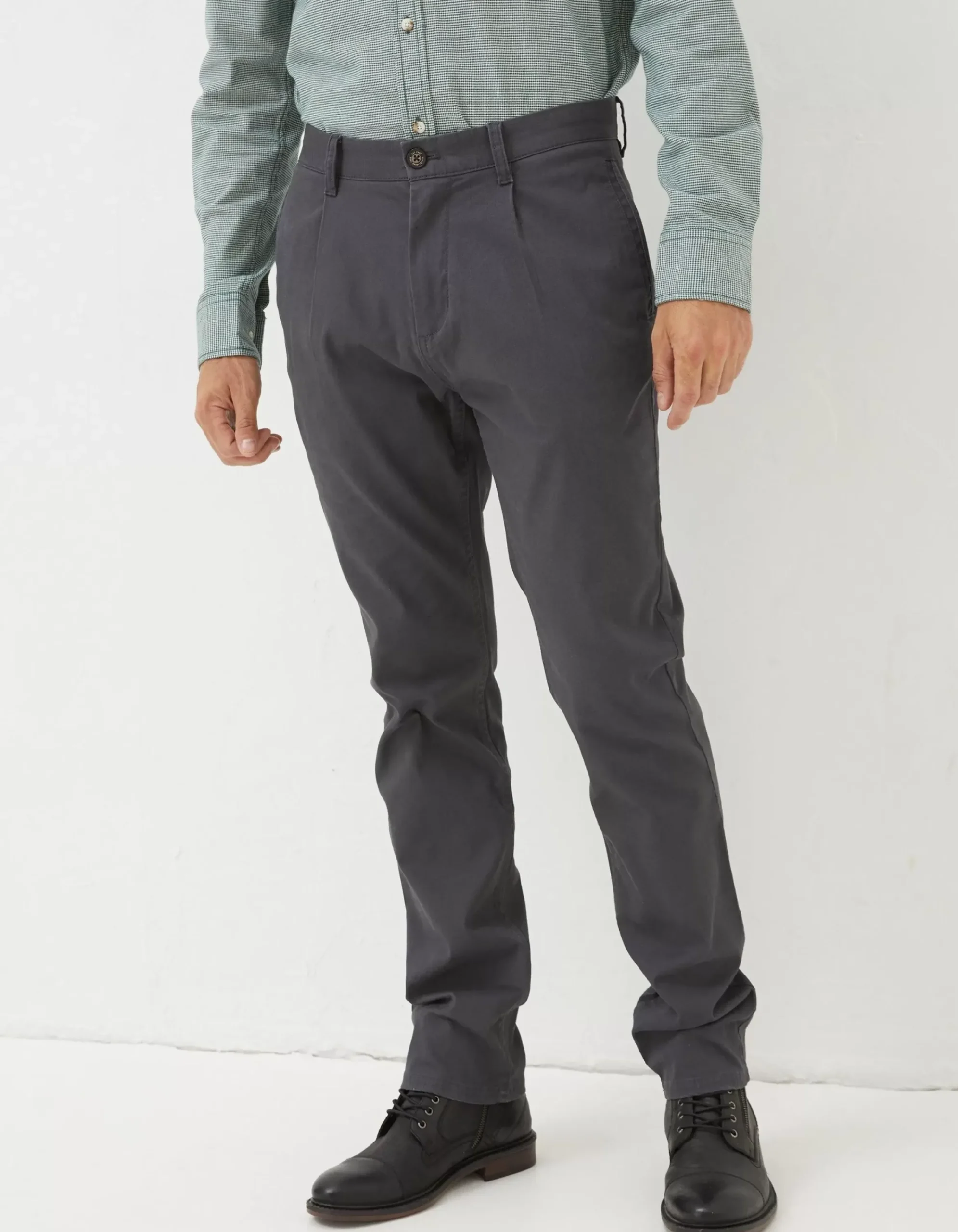 Men FatFace Trousers & Chinos|Pleated Chino Trousers