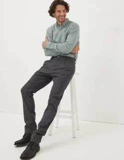 Men FatFace Trousers & Chinos|Pleated Chino Trousers