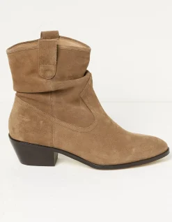 Women FatFace View All|Polly Western Ankle Slouch Boot