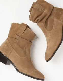 Women FatFace View All|Polly Western Ankle Slouch Boot
