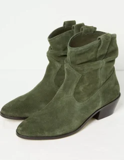 Women FatFace View All|Polly Western Ankle Slouch Boot