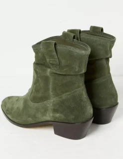 Women FatFace View All|Polly Western Ankle Slouch Boot
