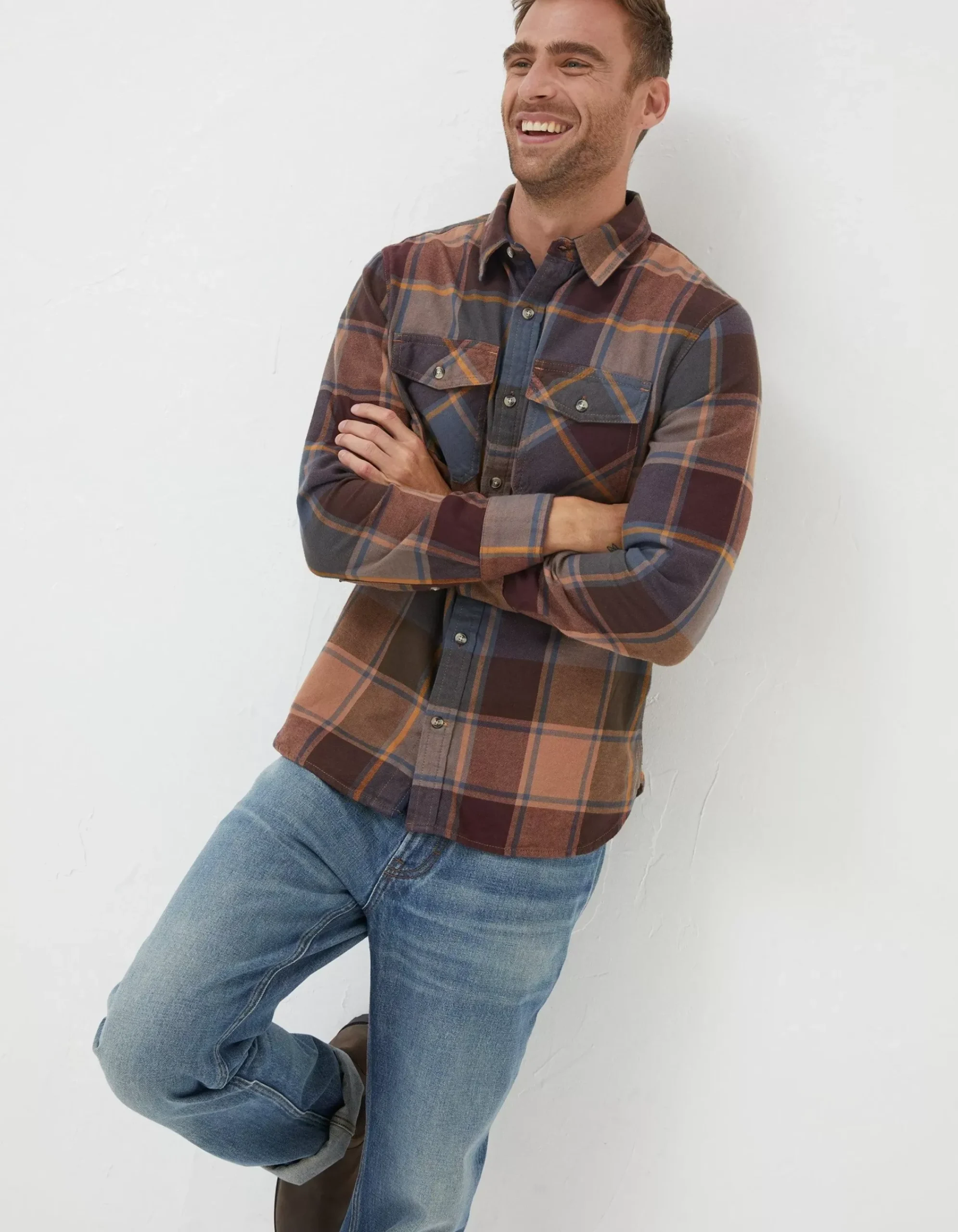 Men FatFace View All|Poole Check Shirt