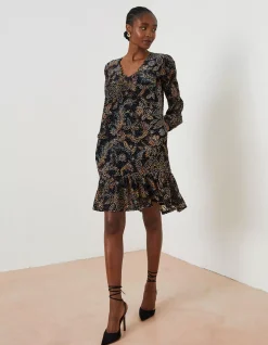 Women FatFace Dresses|Poplar Floral Devore Dress