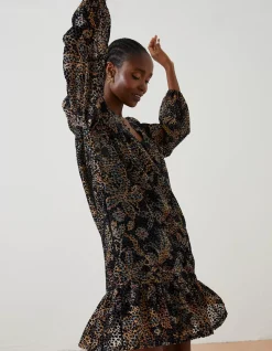 Women FatFace Dresses|Poplar Floral Devore Dress
